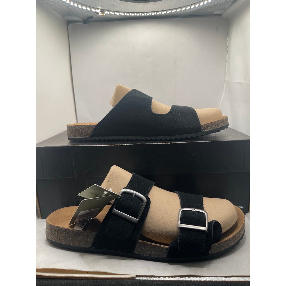 Men's Saul Suede Two Band Sandals - Goodfellow & Co™ Taupe 10